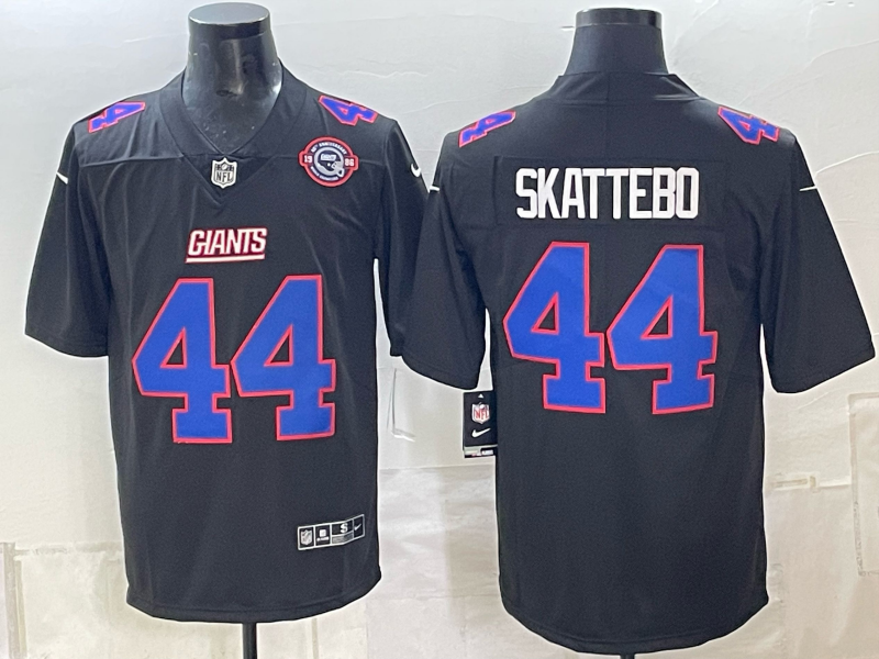 Men New York Giants #44 Skattebo black Nike 2026 NFL Game Jersey 1006003